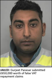 A NORTHAMPTON man who built up large debts while training to become a professional golfer has been jailed for two years and four months for VAT fraud. - GurjeetPanesar_180x232
