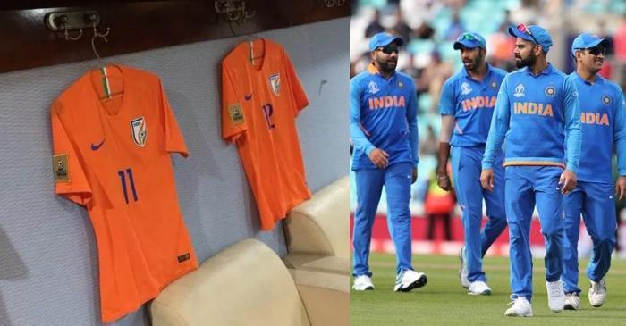 indian cricket team new orange jersey 2019 world cup